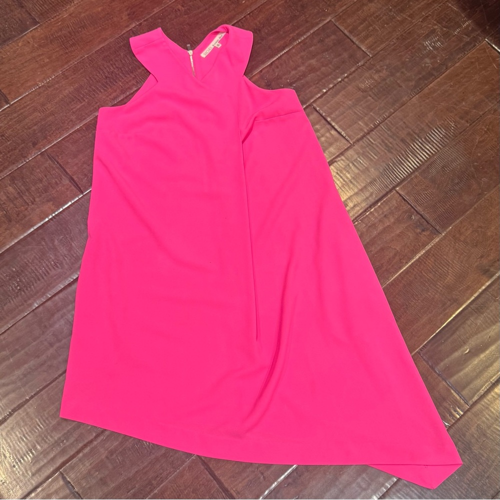 RACHEL Rachel Roy Pink Asymmetrical Halter Dress